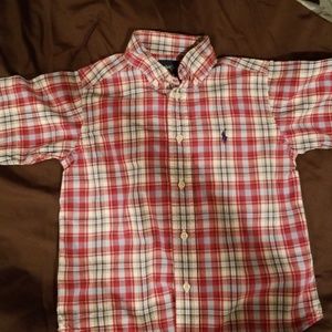 Ralph Lauren short sleeve plaid shirt